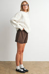 CHECKERED KNIT SWEATER