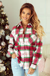 CHRISTMAS PLAID FLANNEL SHACKET