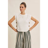 SIDE BUTTON SWEATER VEST
