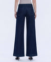 HIGH RISE SEAMLESS WB TROUSER HEM WIDE JEANS F5902