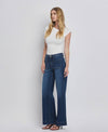 HIGH RISE PATCH POCKET JEANS
