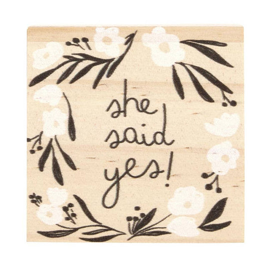 SHE SAID YES BOX EARRINGS