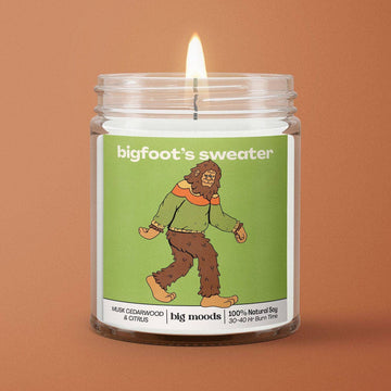 BIGFOOT'S SWEATER CANDLE
