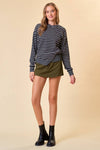 ASYMMETRICAL FLEECE HOODIE