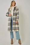 TWOFER HOODIE PLAID JACKET