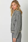STRIPE BOMBER JACKET