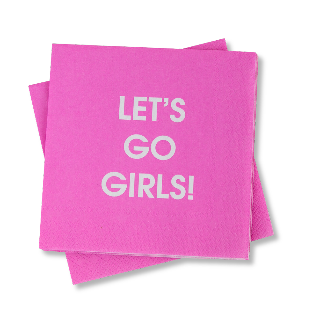 LET'S GO GIRLS NAPKINS