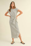 STRIPE KNOT DRESS