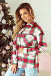 CHRISTMAS PLAID FLANNEL SHACKET
