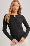 HENLEY SNAP BUTTON FRONT