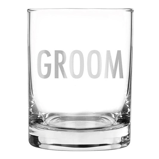 GROOM ROCKS GLASS