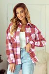 CHRISTMAS PLAID FLANNEL SHACKET