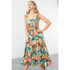 MULTICOLOR TIERED DRESS