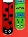 LADYBUG & CATERPILLAR FUN NON-SLIP KIDS SOCKS
