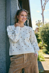 POLKA DOT COTTON SWEATER