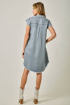 FLUTTER SLEEVE DRESS