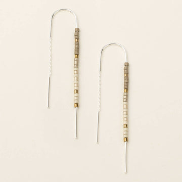 CHROMACOLOR SILVER THREAD EARRINGS