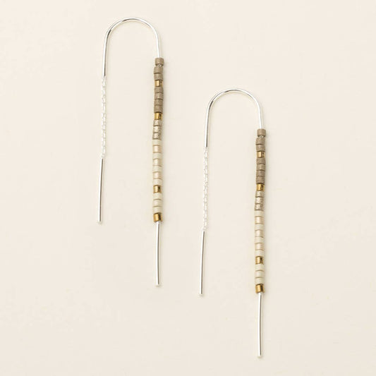 CHROMACOLOR SILVER THREAD EARRINGS