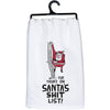 SANTA'S SHIT LIST TOWEL