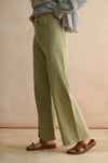 STRAIGHT WIDE LEG DENIM PANTS