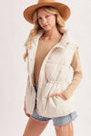 FUNNEL NECK PUFFER VEST