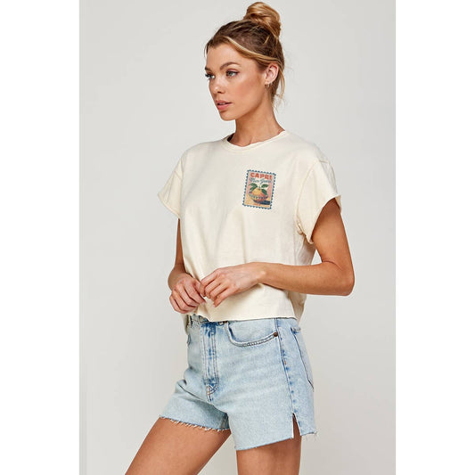 CAPRI ITALY CROP TOP