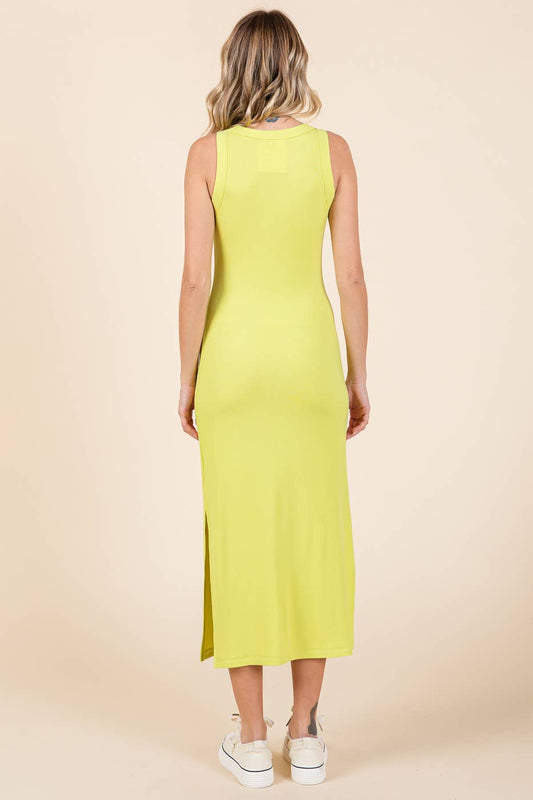 RIB KNIT TANK MAXI DRESS