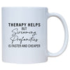 SCREAMING PROFANITIES IS FASTER MUG