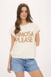 MIMOSA PLEASE SHORT SLEEVE SWEATER