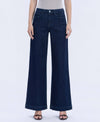 HIGH RISE SEAMLESS WB TROUSER HEM WIDE JEANS F5902