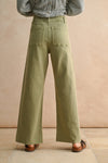 STRAIGHT WIDE LEG DENIM PANTS