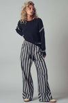 BOLD CONTRAST STITCH KNIT SWEATER