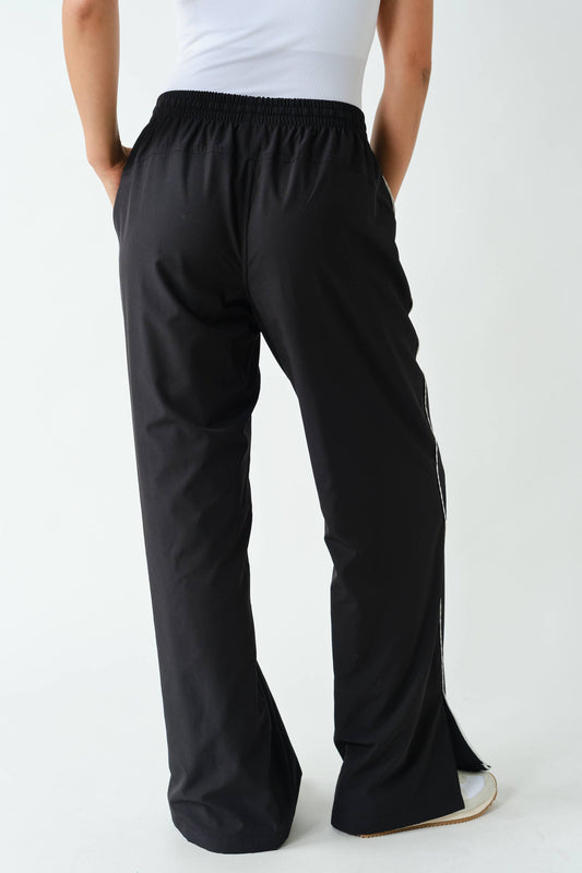 BLACK TRACK PANTS