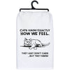 CATS KNOW HOW WE FEEL KITCHEN TOWEL