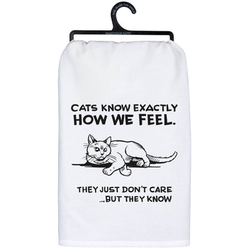 CATS KNOW HOW WE FEEL KITCHEN TOWEL