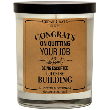 CONGRATS ON QUITTING CANDLE