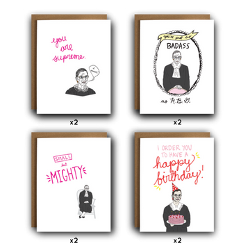 Ruth Bader Ginsburg RBG Assorted Cards - Box Set