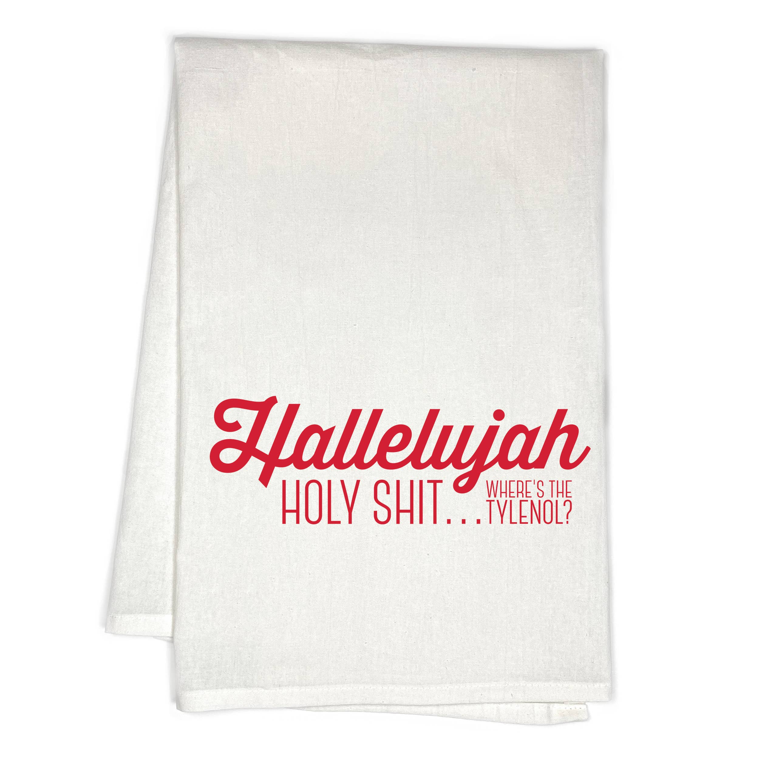 HALLELUJAH HOLY SHIT KITCHEN TOWEL