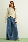 ROUND NECK KNITTED TOP