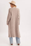 FUZZY KNIT SWEATER CARDIGAN