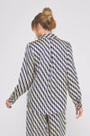 WAVY PRINT BUTTON UP SHIRT