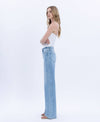 HIGH RISE LIGHT WASH WIDE JEANS