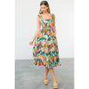 MULTICOLOR TIERED DRESS