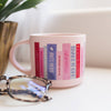 BOOK TOUR PINK BOOKSHELF MUG