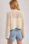 OPEN-KNIT CROCHET CARDIGAN