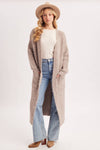 FUZZY KNIT SWEATER CARDIGAN