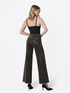 LEOPARD PRINT EXTREME WIDE JEANS