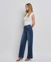 HIGH RISE PATCH POCKET JEANS