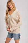 V-NECK KNIT SWEATER