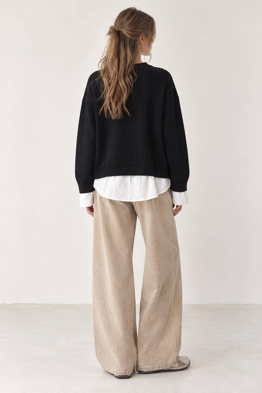 HORSE LAYERED SWEATER